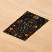 Be-editable Uitnodiging voor Haunted Mansion Hallo (Laagn)