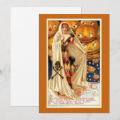 Be-editable vintage Halloween kaart met humor (Voorkant / Achterkant)