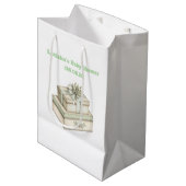 Be-editable Vintage Neutrale Baby Shower Cadeautas (Voorkant Gekanteld)
