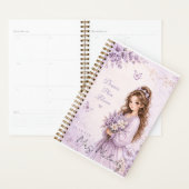 Be-editable Zijde Tuin Paarse Bloemige Planner (Display)