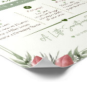 Be-editbaar Bloem Bar Bord Poster (Hoek)