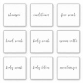 Be-editbaar Etiket Voor Shampoo Conditioner Toilet Sticker (Voorkant)