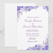 Be-editbaar Huwelijksuitnodiging, Aangepaste Huwel Kaart (Voorkant / Achterkant)