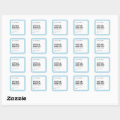 Be-editbaar Kleur Modern Minimalistisch Productlab Vierkante Sticker (Vel)