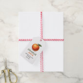 Be-editbaar oranjesap-voorraadlabel cadeaulabel (Met Touw)