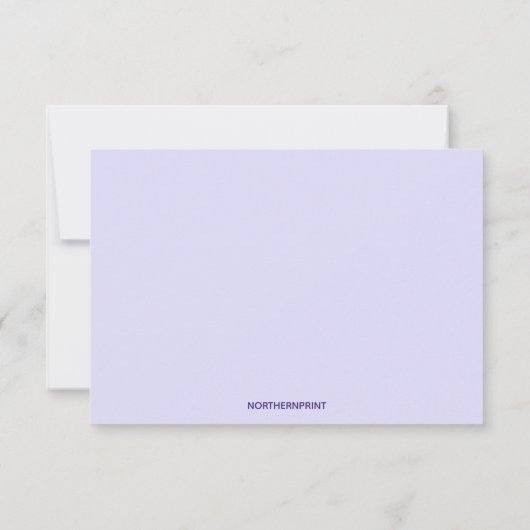 Be-editbaar Paarse Campunala Post Bruiloftsontbijt RSVP Kaartje (Achterkant)