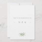 Be-editbaar Salie Groen Botanisch Trouwframe Kaart (Achterkant)