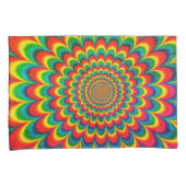 Be-editbare 70s Retro Hippie Psychedelische Kussen Kussensloop (Voorkant-Rechts)