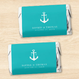 Be-editbare achtergrondkleur Monogram Anker Bruilo