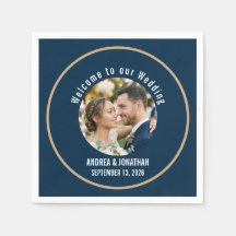 Be-editbare Art Deco Trouwuitnodiging met Foto