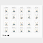 Be-editbare Beer en Boek Ex-Libris Sticker (Vel)