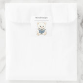 Be-editbare Beer en Boek Ex-Libris Sticker (Tas)