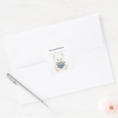 Be-editbare Beer en Boek Ex-Libris Sticker (Envelop)