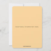 Be-editbare blauwe drapering en bloemen kaart (Achterkant)