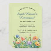 Be-editbare bloementuin kaart (Voorkant / Achterkant)