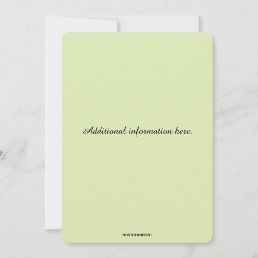 Be-editbare bloementuin kaart (Achterkant)