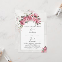 Be-editbare Blush Roze Bloemstuk Lijst Huwelijk