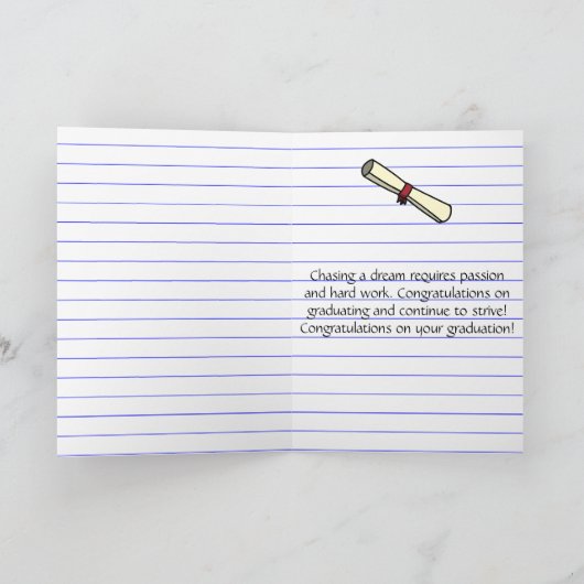 Be-editbare Boekenplank Afstuderen Kaart (Binnen)