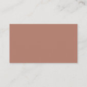 Be-editbare Boho Pampas Terracotta Bruiloftsborrel Informatiekaartje (Achterkant)