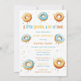 Be-editbare Donuts Jongen Baby Strooigoed Kaart