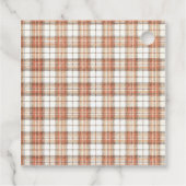 Be-editbare Herfst Pompoen Plaid Bruiloft Feest Ro Bedankjes Labels (Achterkant)