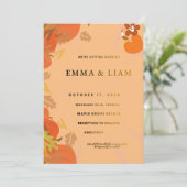 Be-editbare herfsttrouwkaart | kaart (Staand voorkant)