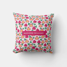 Be-editbare inscriptie Fruit Throw Kussen