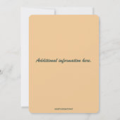 Be-editbare Kat Rol en Bloemen Kaart (Achterkant)