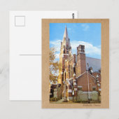 Be-editbare Kerk Foto Vintage 1970s Briefkaart (Voorkant / Achterkant)