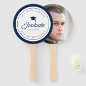 Be-editbare Kleur Mortel Bord Script Afstudeer Fot Handwaaier (Voorkant en achterkant)