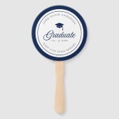 Be-editbare Kleur Mortel Bord Script Afstudeer Fot Handwaaier (Voorkant)