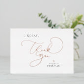 Be-editbare Kleur Schattig Script Bruidsmeisje Bed Folie Uitnodiging (Staand Voorkant)