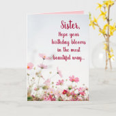 Be-editbare Lente Tuin Bloemen Kaart (Gele Bloem)