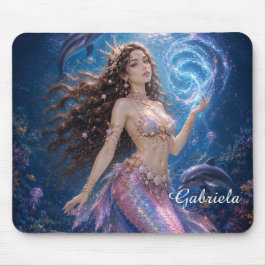 Be-editbare Mareena Magische Zeemeermin Schelp Muismat