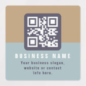 Be-editbare moderne QR-code sjabloon Waterdicht Labels (Design 1)