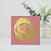 Be-editbare Moderne Stof Roze Bruid Wordt Feest Ui Kaart (Staand voorkant)