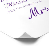 Be-editbare Raad Hoeveel Kusjes voor Binnenkort Me Poster (Hoek)