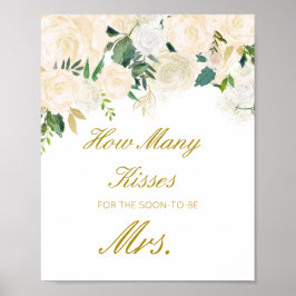 Be-editbare raadt hoeveel kussen voor spoedig mevr poster