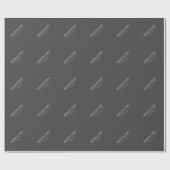 Be-editbare Retro-Moderne Tekst Sjabloon | Donkerg Cadeaupapier (Vlak)