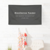 Be-editbare Retro-Moderne Tekst Sjabloon | Donkerg Spandoek (Insitu)