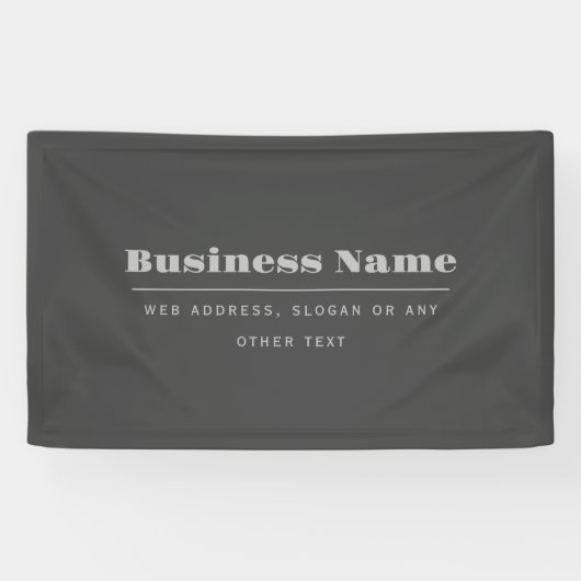 Be-editbare Retro-Moderne Tekst Sjabloon | Donkerg Spandoek (Horizontaal)