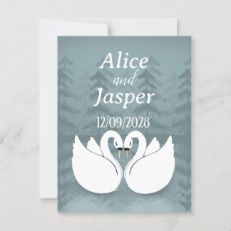 Be-editbare romantische en elegante trouw Sticker Briefkaart