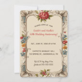 Be-editbare Romantische Rozentuin Kaart (Voorkant)