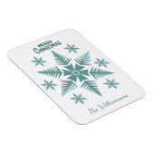 Be-editbare Sneeuwvlok Kerstmis/Feestdagen Magneet (Rechterzijde)
