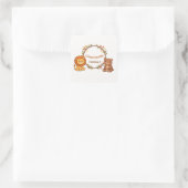 Be-editbare sticker voor verjaardagsenvelop met bo (Tas)