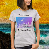 Be-editbare tekst Cute Seagulls Kunstprint voor- e T-shirt