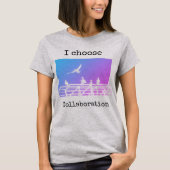 Be-editbare tekst Cute Seagulls Kunstprint voor- e T-shirt (Voorkant)