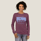 Be-editbare Tekst Mooie Meeuwen Kunstprint Tri-Blend Shirt (Voorkant)