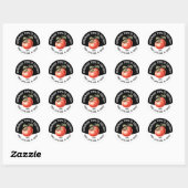 Be-editbare Tomatenchutney Thuisgemaakte Inmaak Ronde Sticker (Vel)