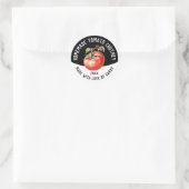 Be-editbare Tomatenchutney Thuisgemaakte Inmaak Ronde Sticker (Tas)